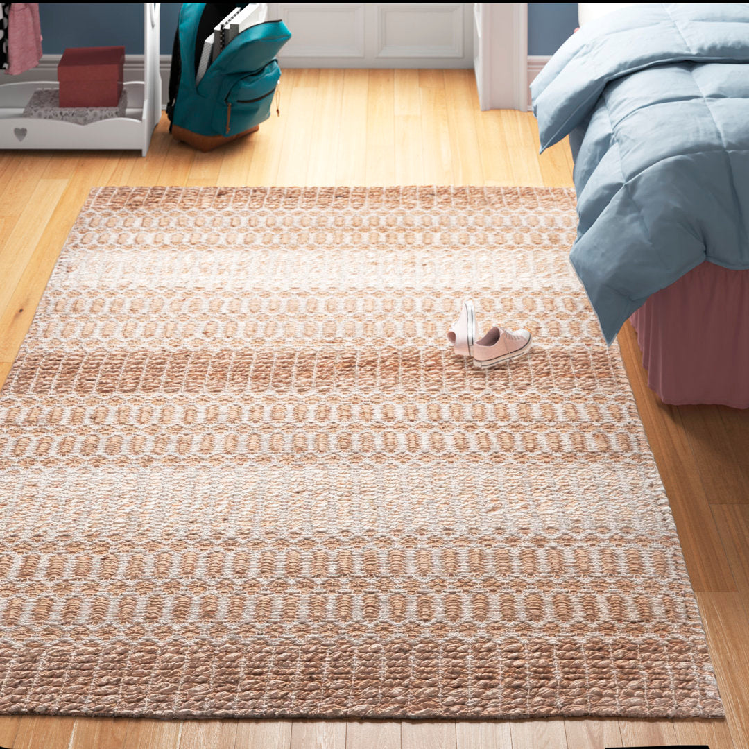 Sorrell Geometric Flatweave Ivory/Natural Area Rug Laurel Foundry Modern Farmhouse® Rug Size: Rectangle 5' x 8'