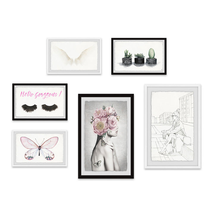 Boykins 'Hello Gorgeous II' Hexaptych Rosecliff Heights