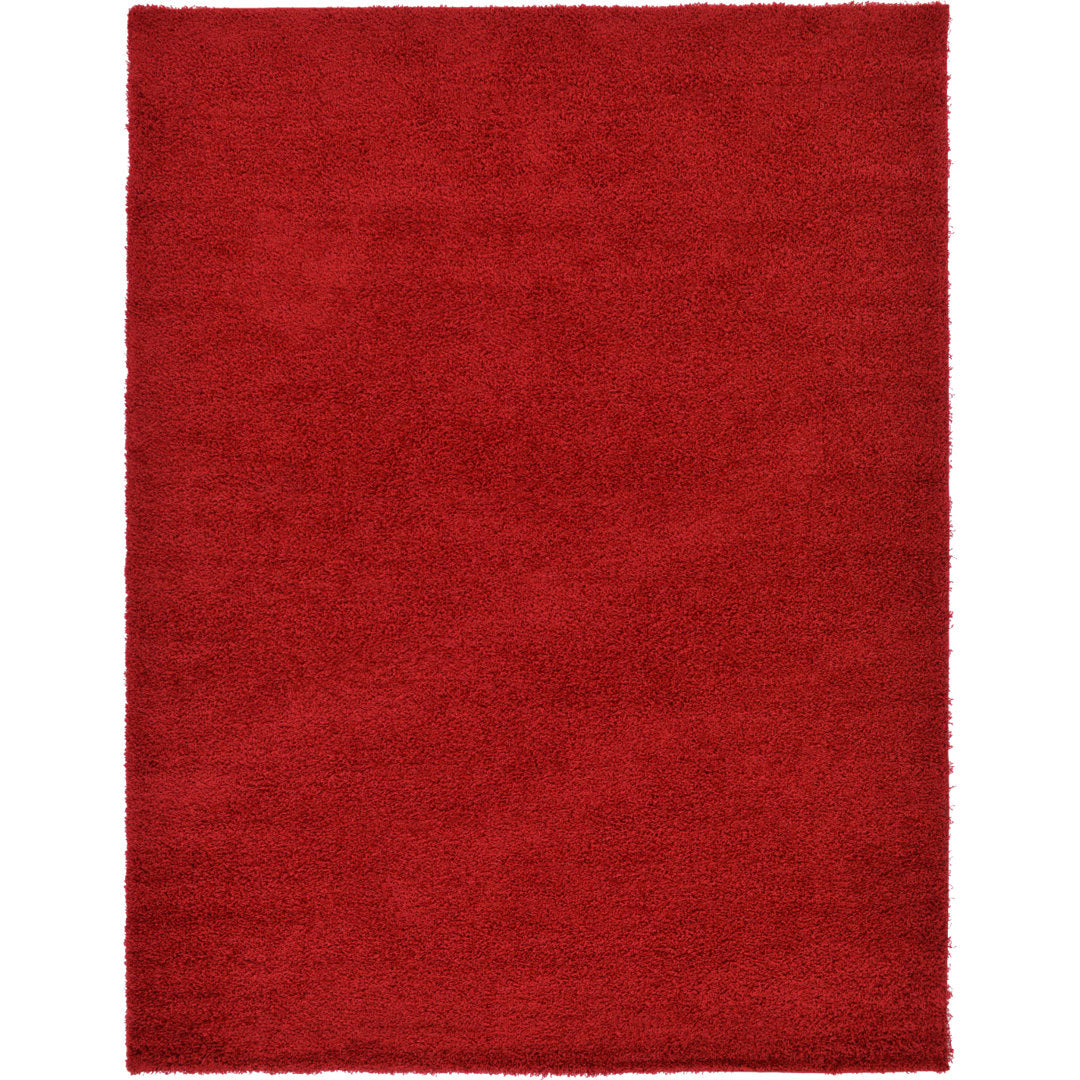 Angeline Cherry Red Area Rug Ebern Designs Rug Size: Rectangle 9' x 12'2"
