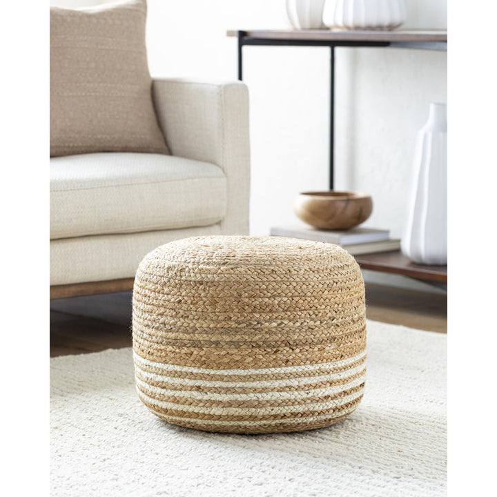 Aires 18" Wide Round Pouf Ottoman Birch Lane™