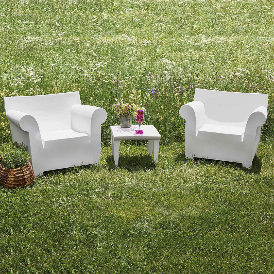 Bubble Club Table Kartell Color: Zinc White