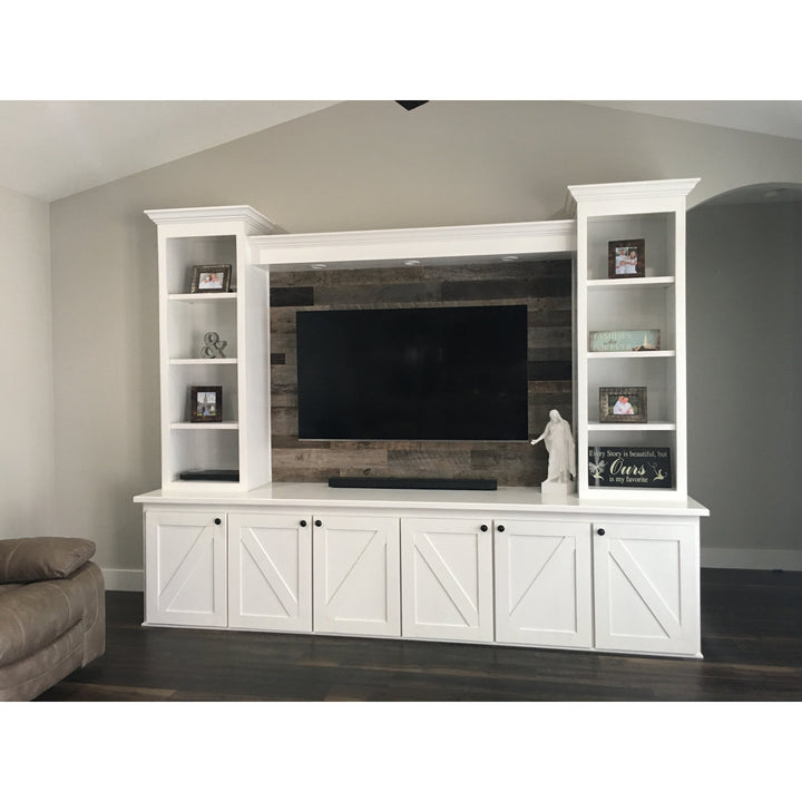 Random Width x Varying Length Barnwood Wall Paneling Vintage Timbers Color: Gray