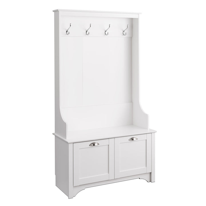 Wesson Hall Tree with Bench Gracie Oaks Color: White