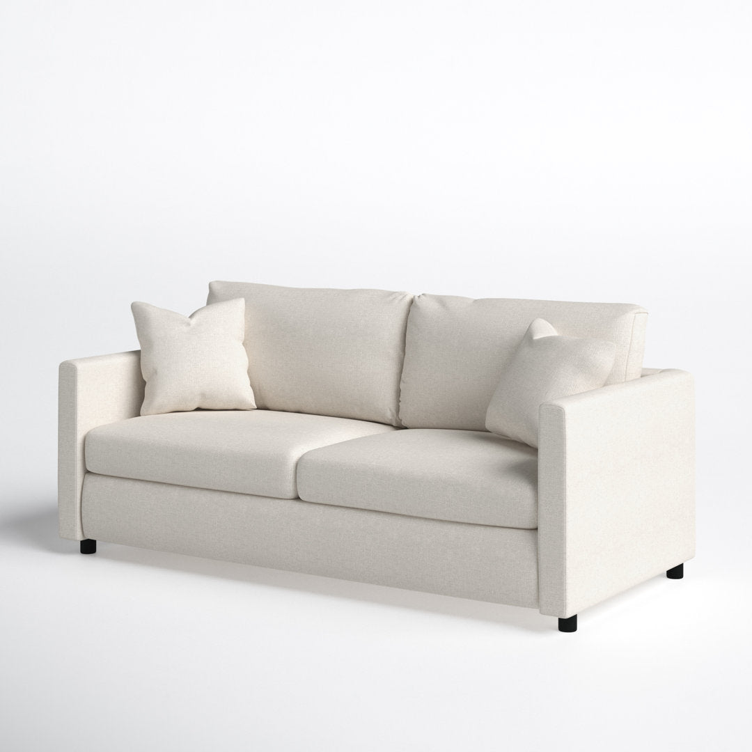 Godwin 75'' Upholstered Sleeper Sofa Joss & Main Fabric: Lena Ink Performance Linen Blend
