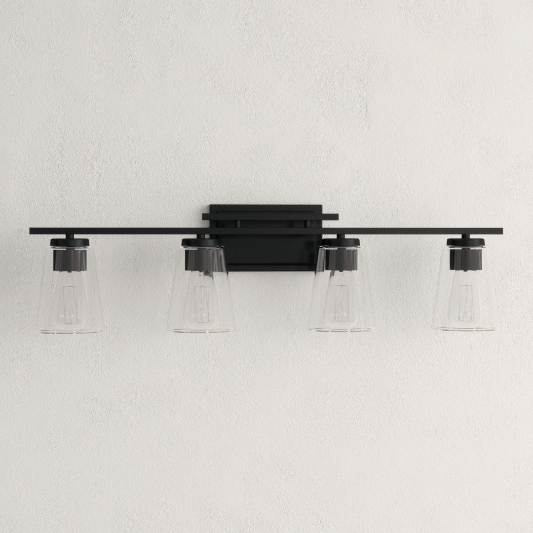 Averi 4-Light Dimmable Vanity light Three Posts™ Finish: Black