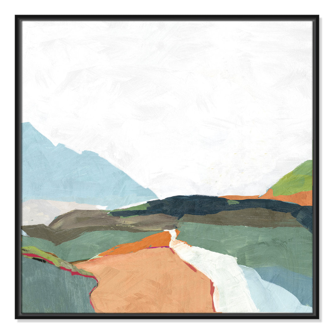 April Morning - Floater Frame Painting on Canvas Joss & Main Size: 31.5" H x 31.5" W x 2" D Format: Black