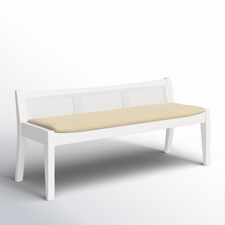 Donner Cane Back Cushioned Bench Joss & Main