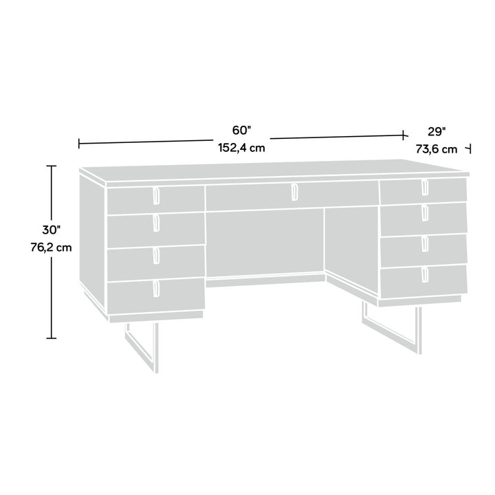 Coward Executive Desk Union Rustic