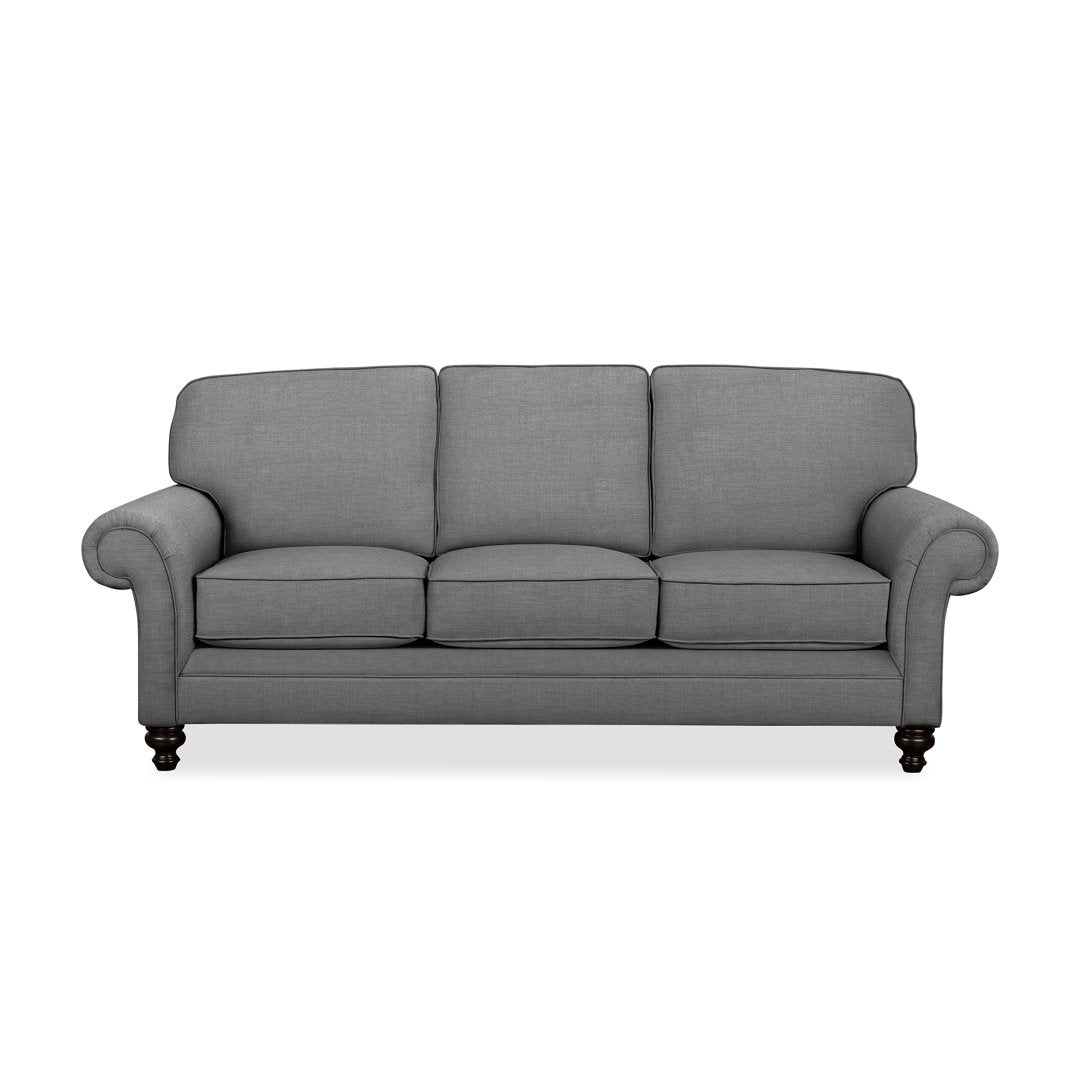 Gaige 88" Rolled Arm Sofa with Reversible Cushions Wayfair Custom Upholstery™ Fabric: Cast Slate Sunbrella® Plainweave