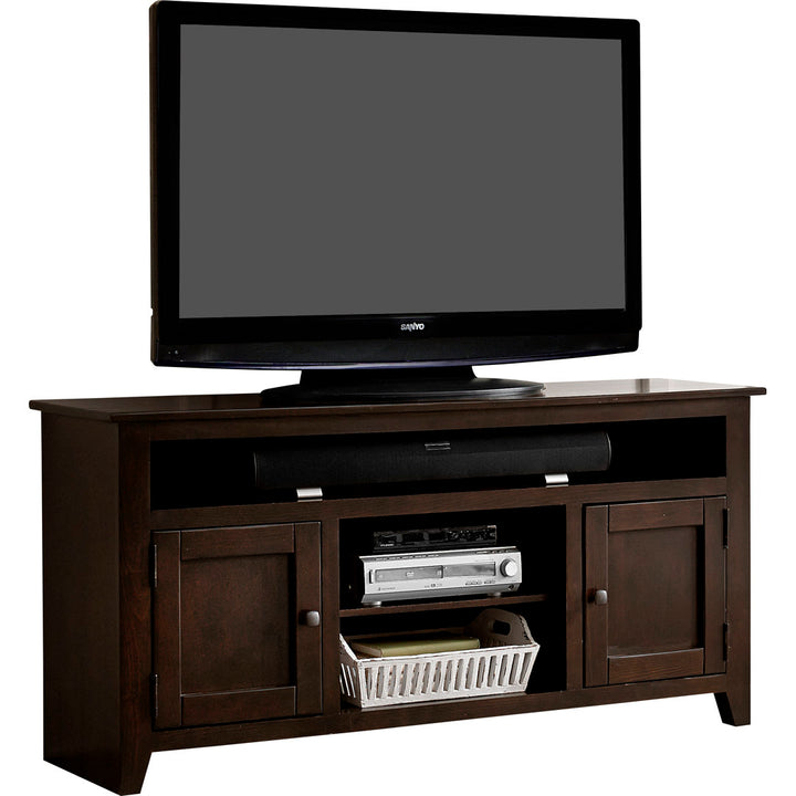 TV Stand for TVs up to 65" Red Barrel Studio® Color: Dark Pine