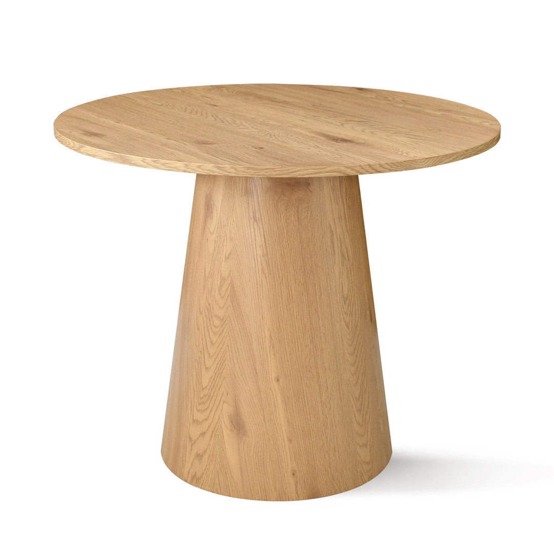 Agne 35" Round Pedestal Dining Table George Oliver Color: Oak