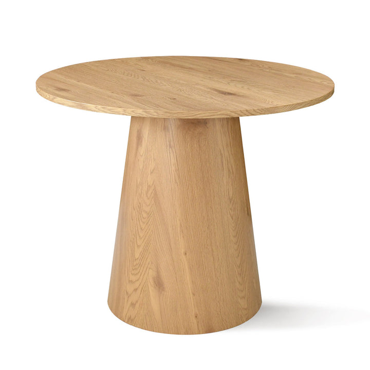Agne 35" Round Pedestal Dining Table George Oliver Color: Oak