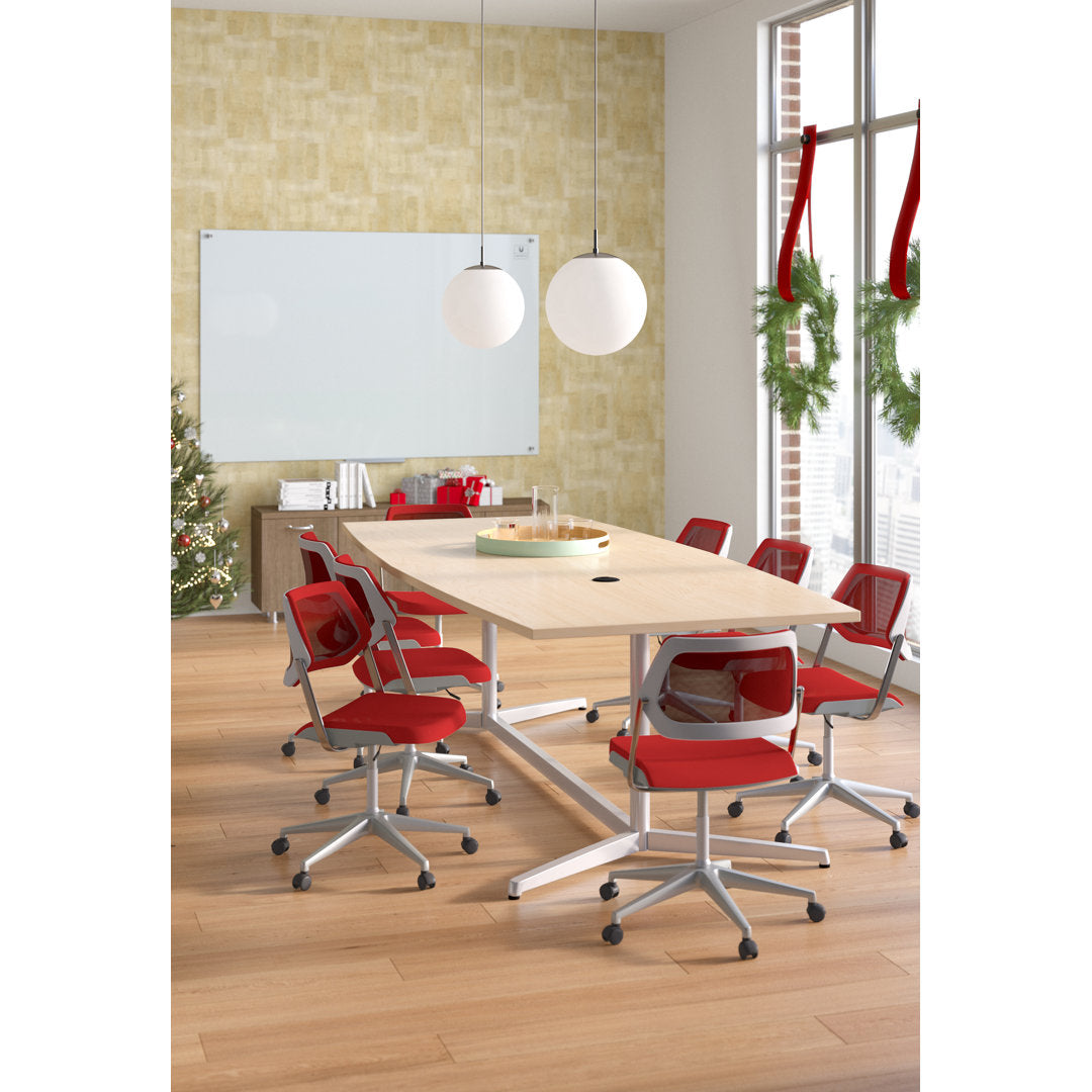 Wall Mounted Magnetic Glass Board U Brands Size: 47" x 70"