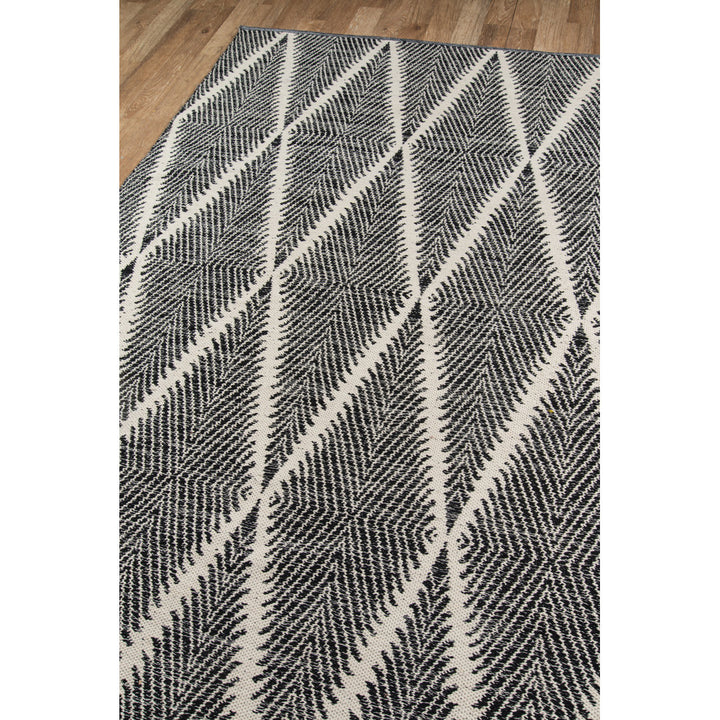River Geometric Handmade Flatweave Black/Ivory Indoor/Outdoor Area Rug Erin Gates by Momeni Rug Size: Rectangle 5' x 7'6"