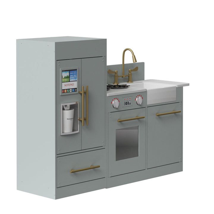Little Chef Charlotte Modern Play Kitchen Teamson Kids Finish: Gray/Gold