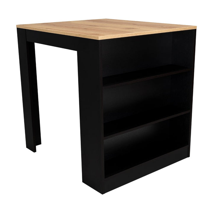 Tanna 36" Kitchen Counter Island Red Barrel Studio® Base Finish: Black Wengue