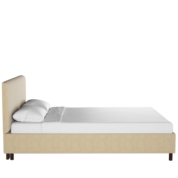 Pyburn Upholstered Low Profile Platform Bed Mercury Row® Color: Zuma Linen Size: Twin