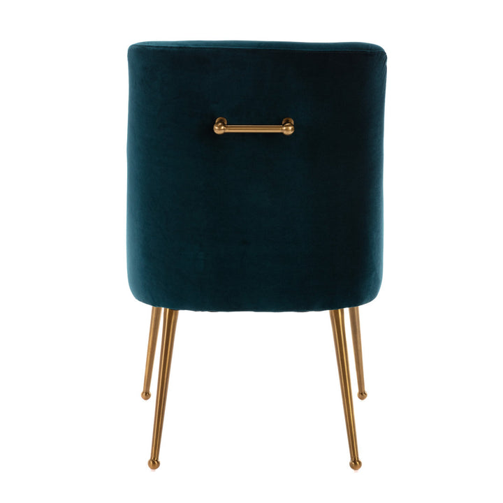 Magallanes Velvet Upholstered Side Chair (Set of 2) Willa Arlo™ Interiors Upholstery Color: Lake Green