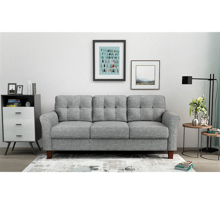 Makesia 78.74" Linen Flared Arm Sofa Red Barrel Studio® Fabric: Light Gray