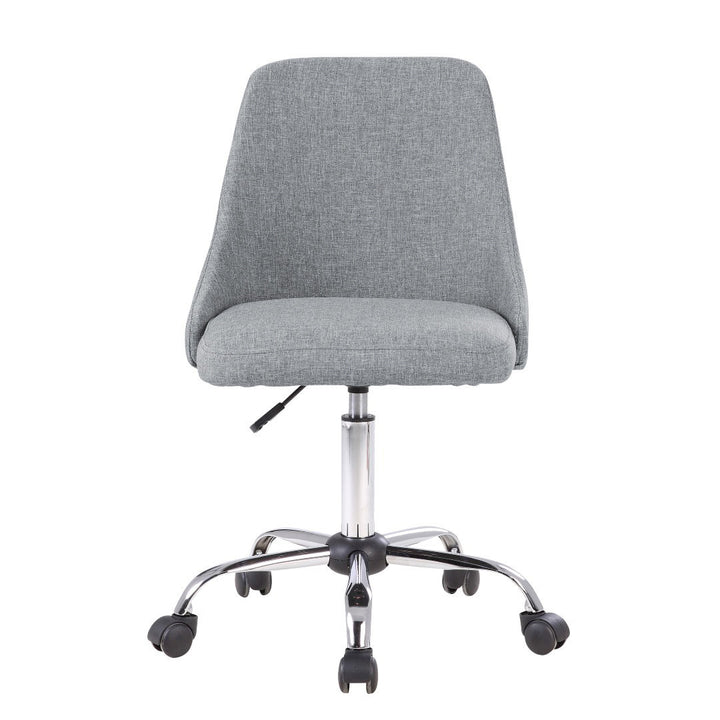 Natalia Fabric Upholstered Office Chair with Chrome Base Etta Avenue™ Teen Upholstery Color: Gray