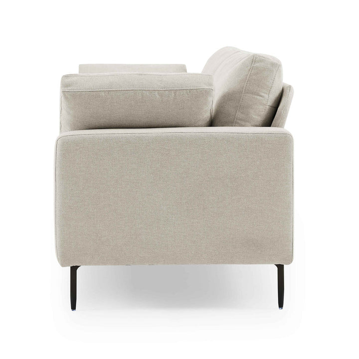 Jeses MINIMORE Modern Style Etta 84.3" Mid-Century Modern Design Sofa Corrigan Studio® Fabric: Off White Linen Blend