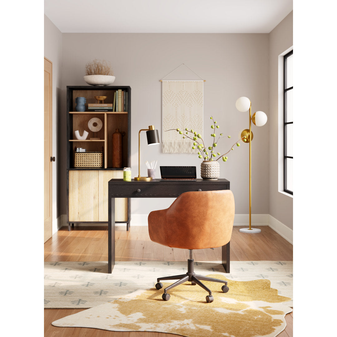 Khambrel 21" Desk Lamp Ivy Bronx Base Finish: Brass