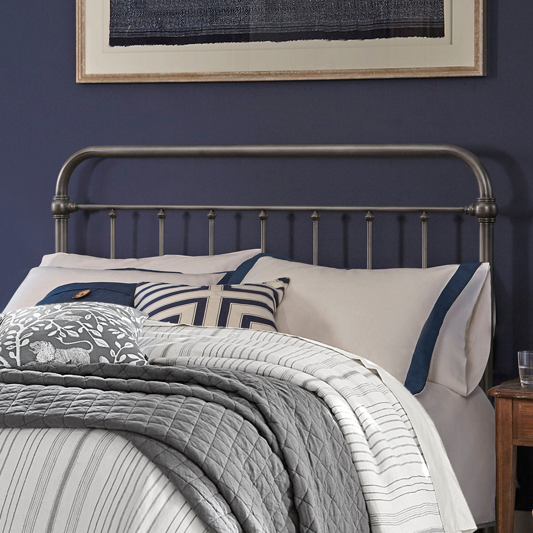 Kowalczyk Slat Headboard Three Posts™ Color: Pewter Size: Full/Queen