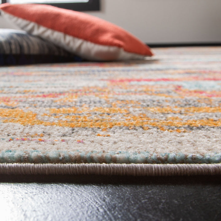 Riccio Abstract Ivory/Multi Area Rug Trent Austin Design® Rug Size: Round 6'7"