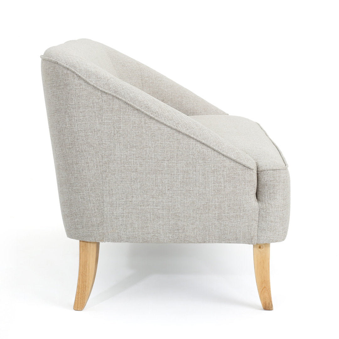 Baban 49.75" Recessed Arm Loveseat George Oliver Upholstery Color: Beige