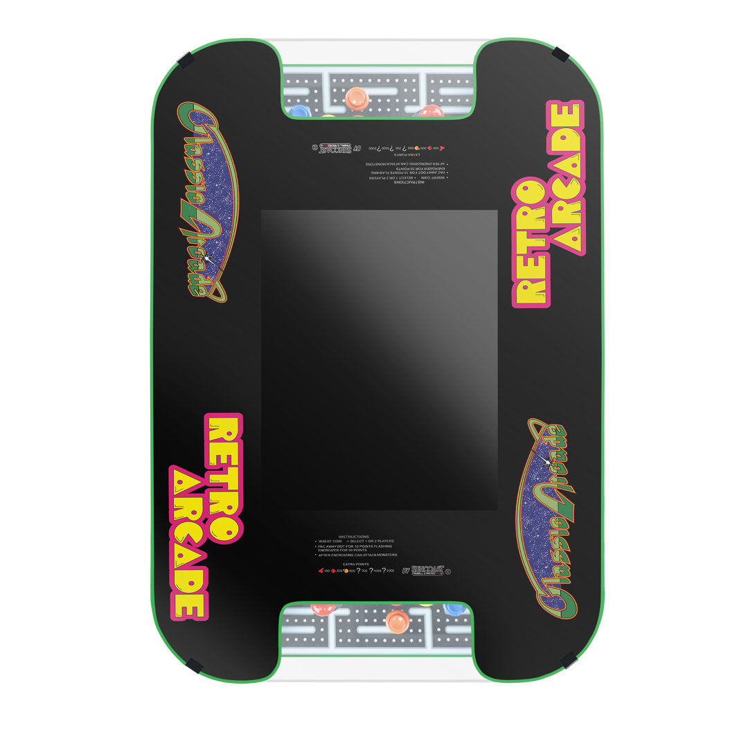 Cocktail Arcade Machine with 19" Monitor and 516 Retro Games - Fully Assembled - 5 Year Warranty Suncoast Arcade Color: Green