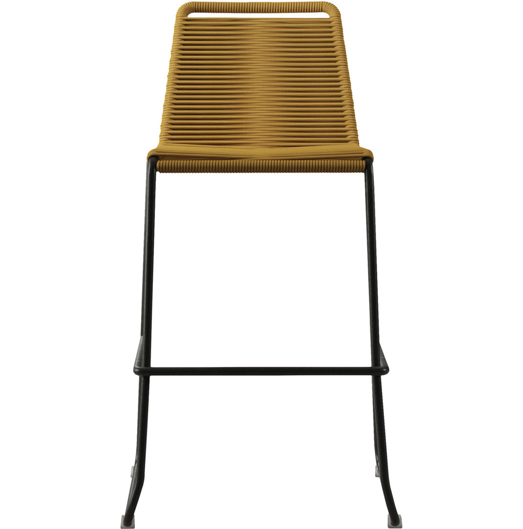 Huron Patio Bar Stool AllModern Color: Curry Yellow Performance Seat Height: Bar Stool (30" Seat Height)