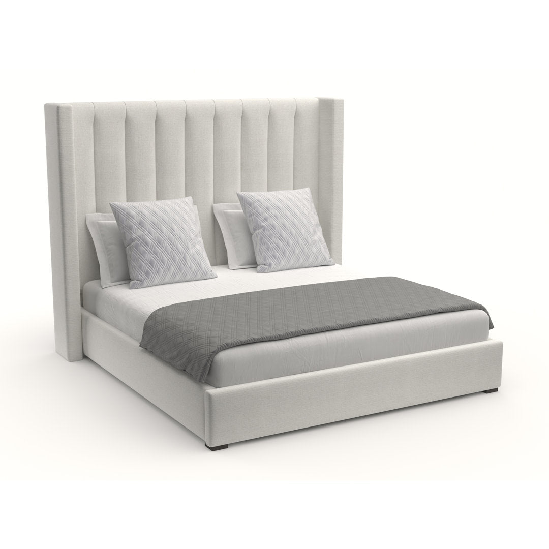 Austine Upholstered Low Profile Standard Bed Wade Logan® Color: Off White Revolution® Size: California King (Mid)