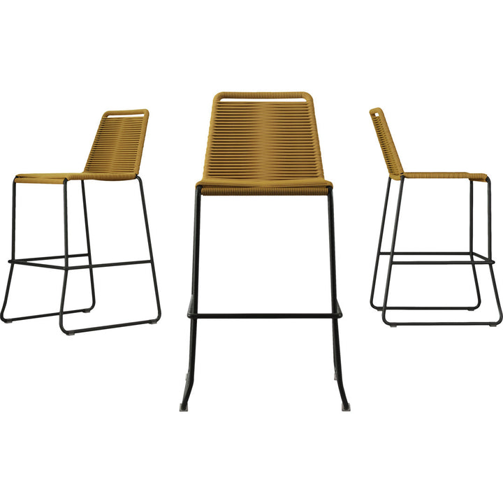 Huron Patio Bar Stool AllModern Color: Curry Yellow Performance Seat Height: Counter Stool (26" Seat Height)