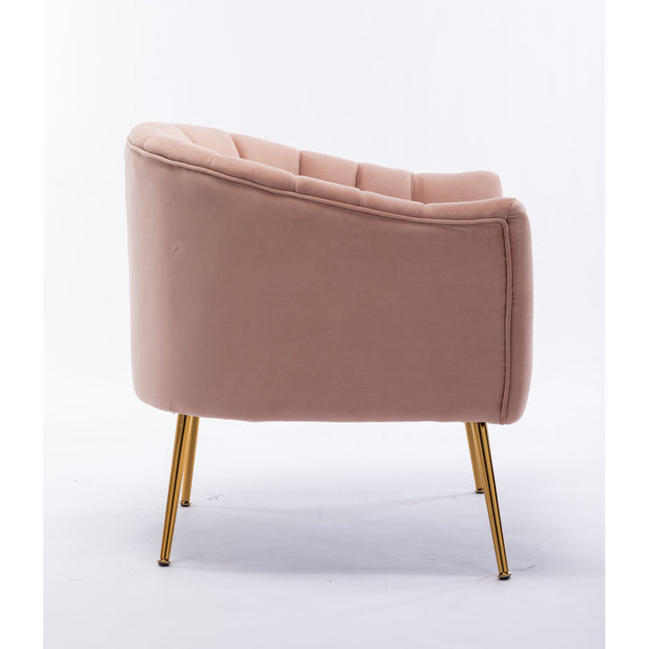 Murrow 28" W Tufted Velvet Armchair Willa Arlo™ Interiors Fabric: Pink Velvet