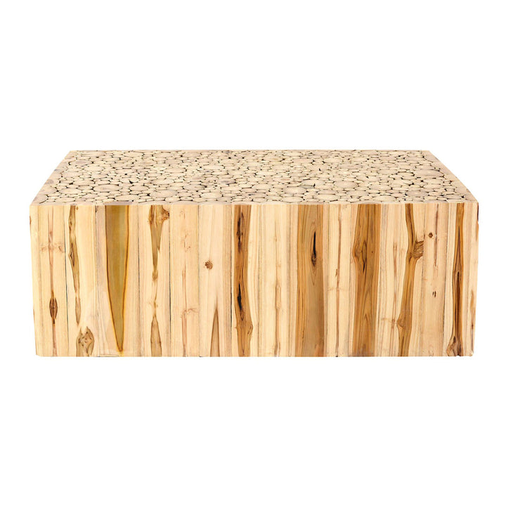 Jelle Solid Wood Coffee Table Millwood Pines