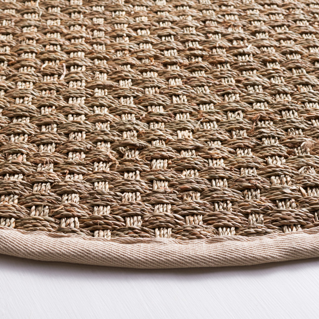 Dollard Natural Fiber Seagrass Rug Breakwater Bay Rug Size: Round 4'
