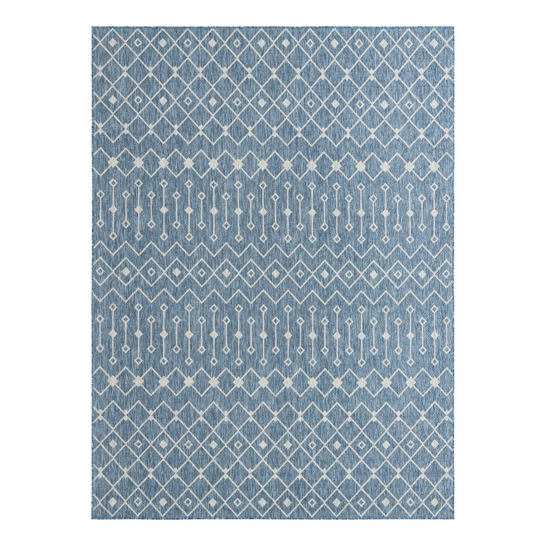 Innsbrook Southwestern Power Loom Teal Indoor/Outdoor Area Rug Laurel Foundry Modern Farmhouse® Rug Size: Rectangle 8' x 11'4"