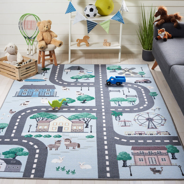 Guarani Blue/Dark Gray Rug Mack & Milo™ Rug Size: Rectangle 5'5" x 7'7"