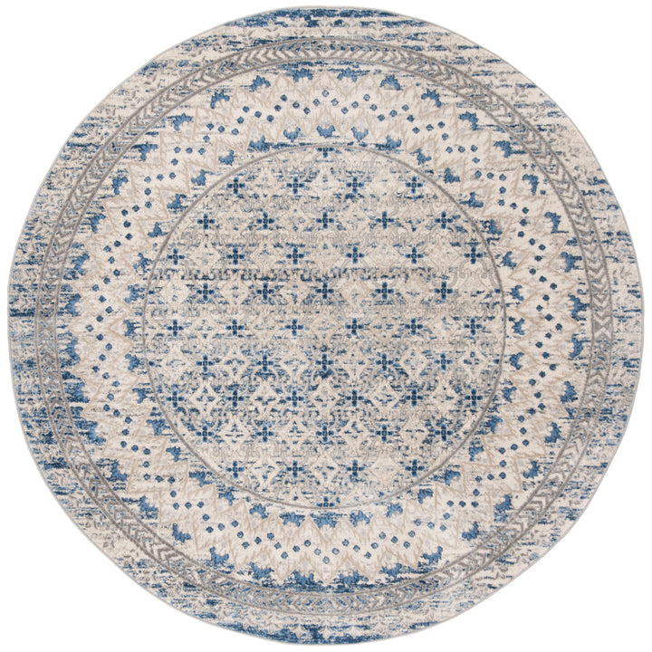 Llana Performance Oriental Rug Bungalow Rose Rug Size: Round 5'