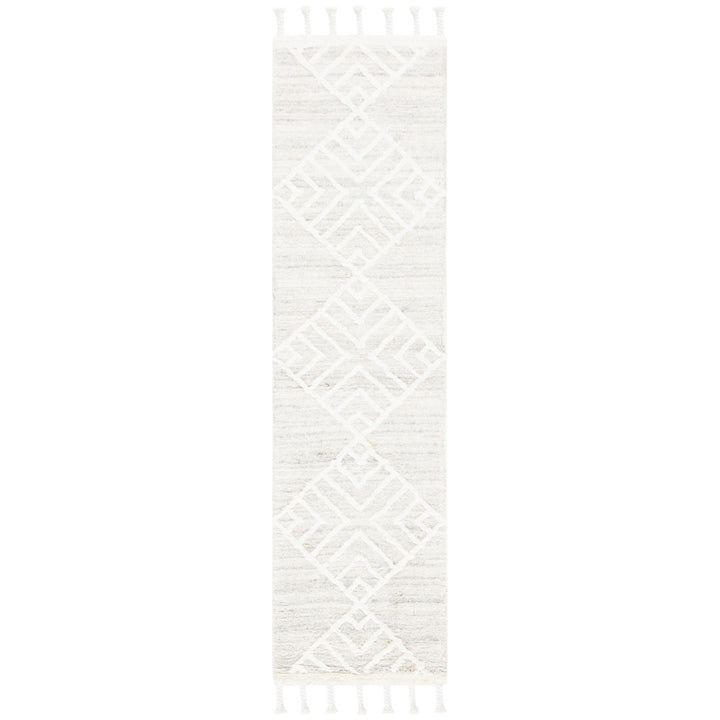Adelia Geometric Hand Tufted Wool Beige Area Rug Steelside™ Rug Size: Runner 2'3" x 9'