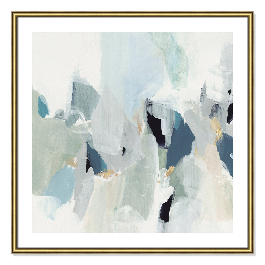 Little Talks III' by Isabelle Z - Painting Print Casa Fine Arts Size: 33.25" H x 33.25" W x 0.88" D Format: Gold Framed Paper