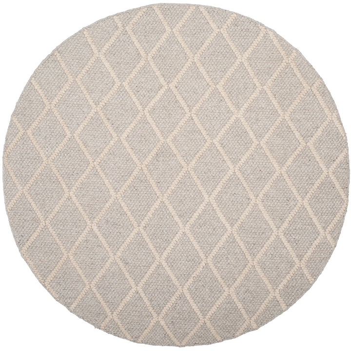 Huberty Hand Woven 60% Wool And 40% Viscose Geometric Rug Union Rustic Rug Size: Round 6'