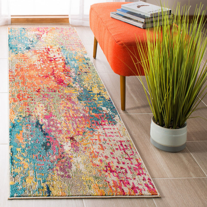 Felty Abstract Ivory/Multi Area Rug Langley Street® Rug Size: Runner 2'2" x 16'