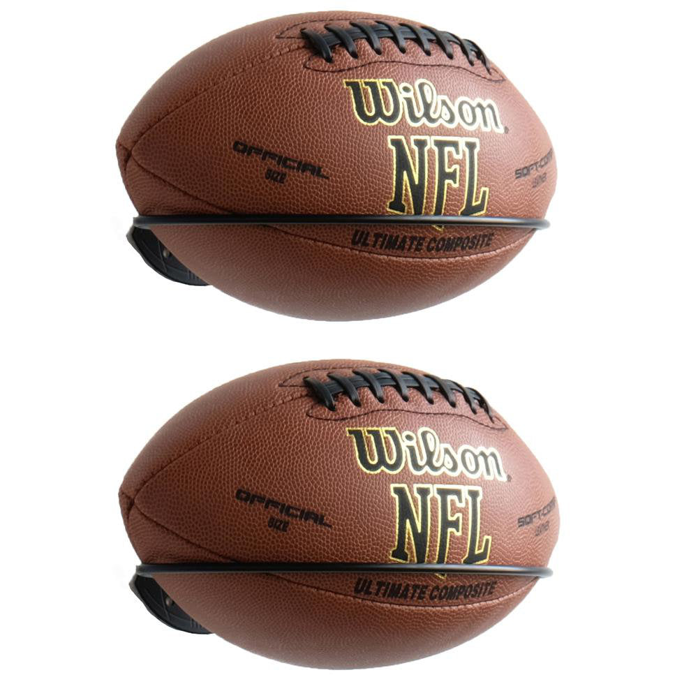Ixelles Football Wall Mounted Sports Rack (Set of 2) Rebrilliant