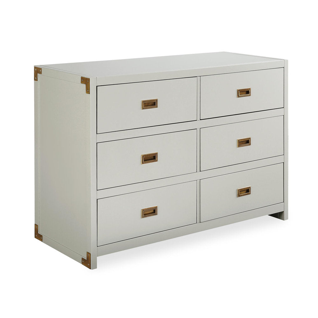 Hubble 6 Drawer Double Dresser Viv + Rae™ Color: Gray