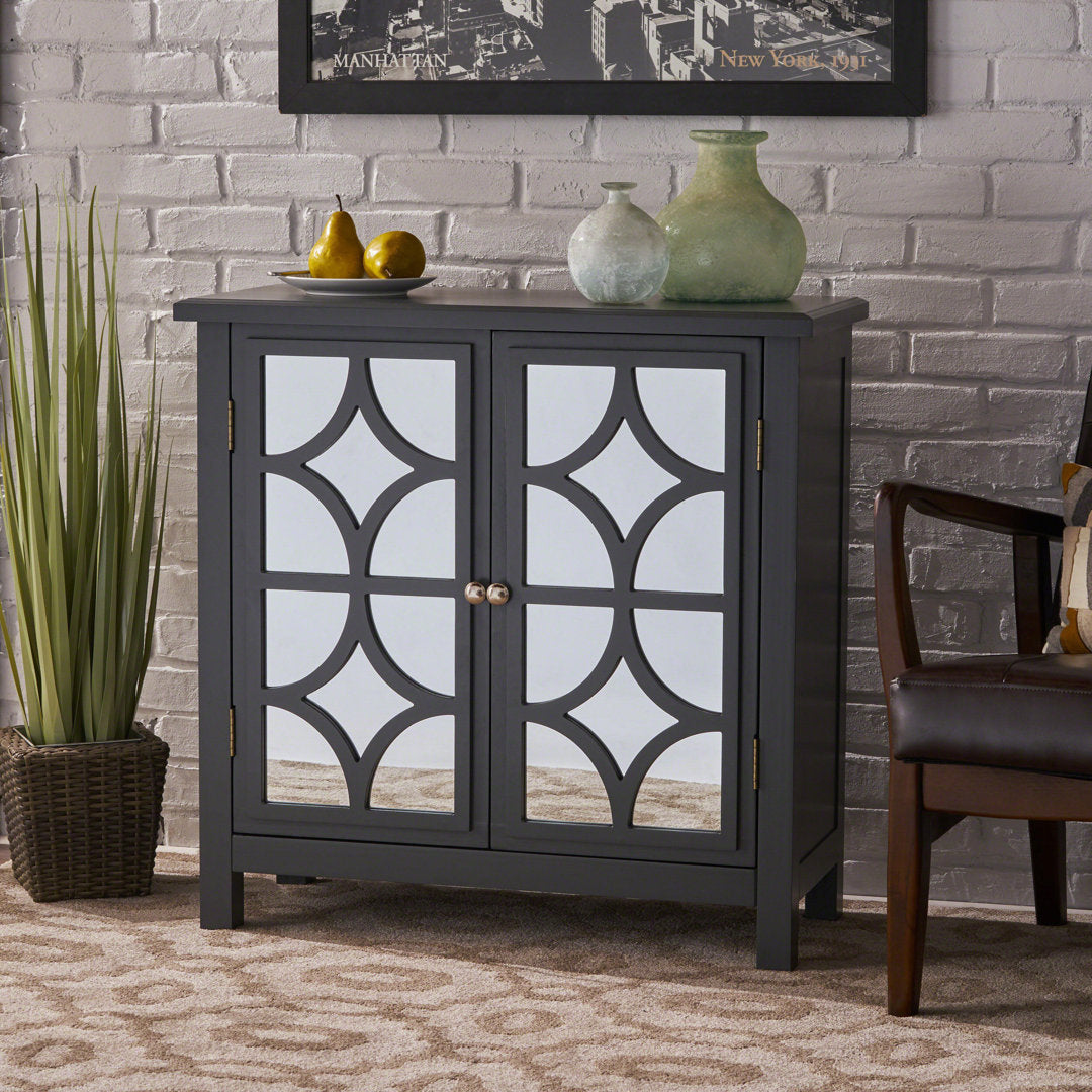 Antrim 2 Door Accent Cabinet Brayden Studio® Color: Charcoal Gray
