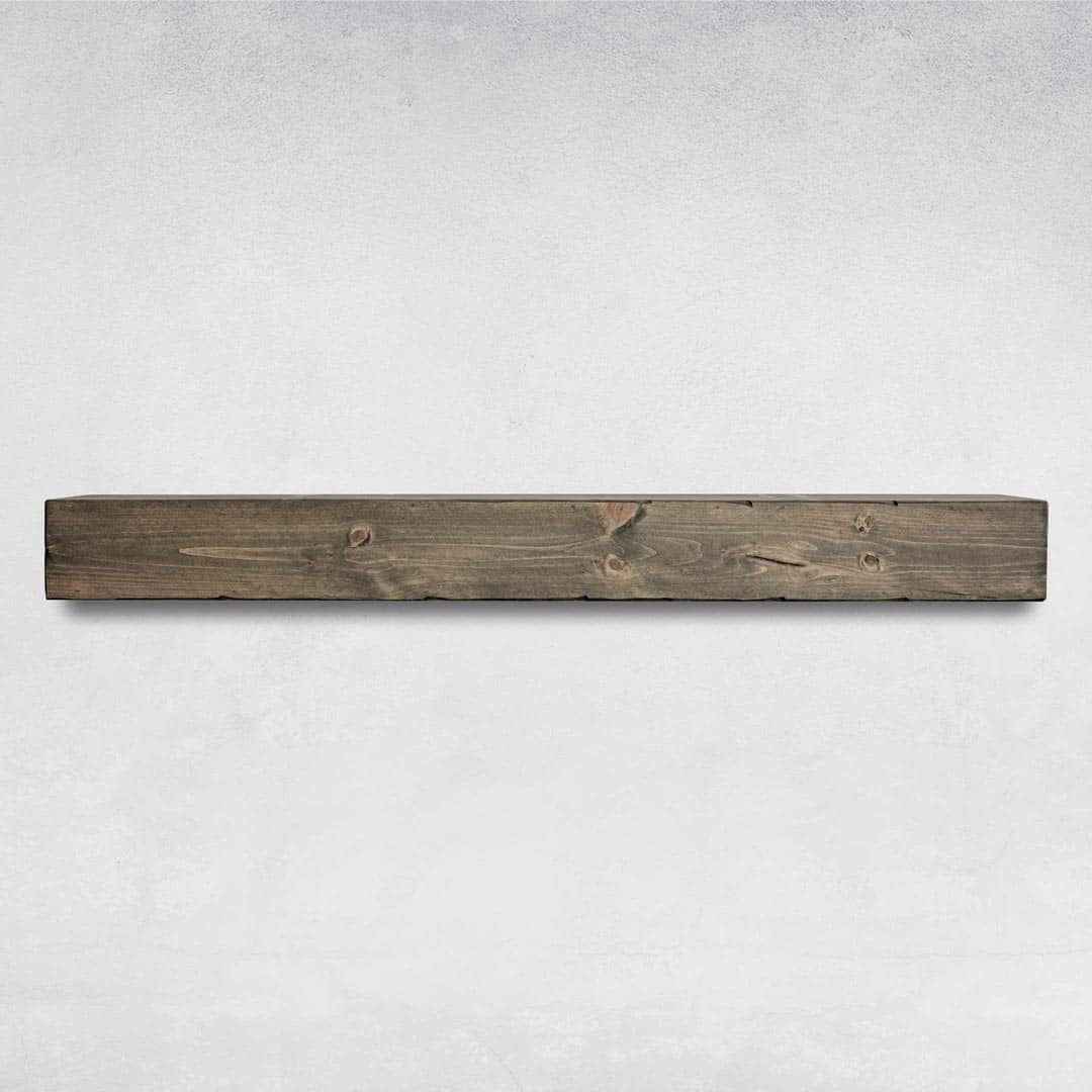 Melodye Rustic Fireplace Shelf Mantel Ebern Designs Shelf Length: 36 in., Finish: Aged Barrel