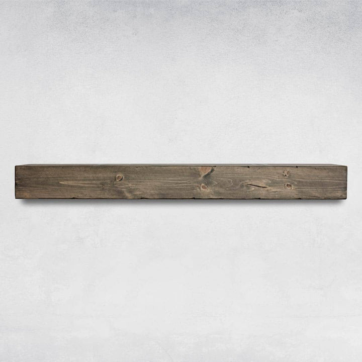 Melodye Rustic Fireplace Shelf Mantel Ebern Designs Shelf Length: 36 in., Finish: Aged Barrel