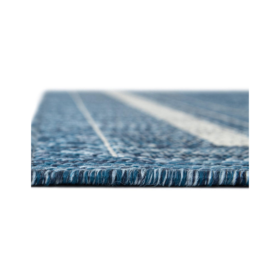 Swanee Blue Indoor / Outdoor Area Rug Arlmont & Co. Rug Size: Rectangle 10' x 13'