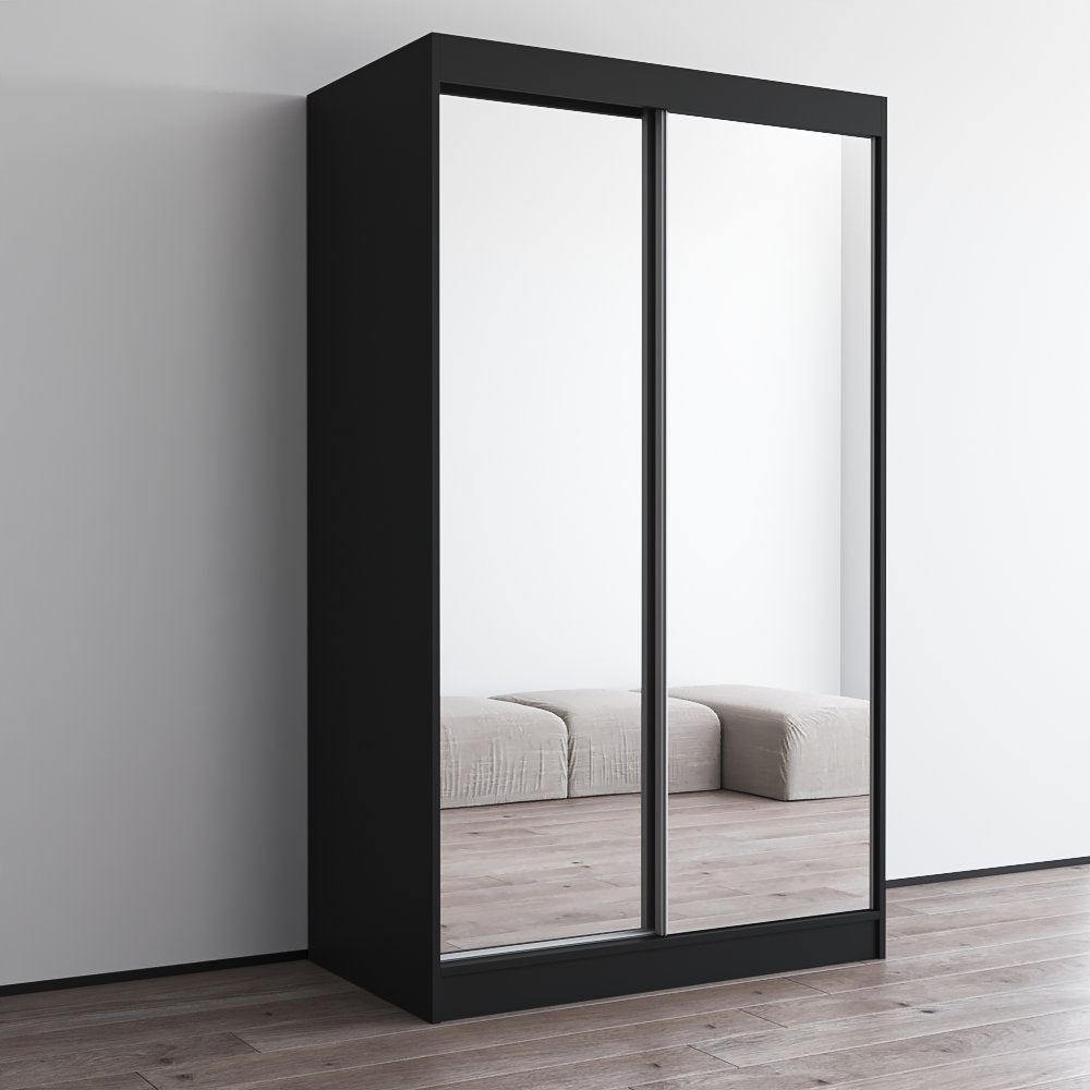 Jelinek Armoire Orren Ellis Color: Black Size: 80" H x 47" W x 25.5" D